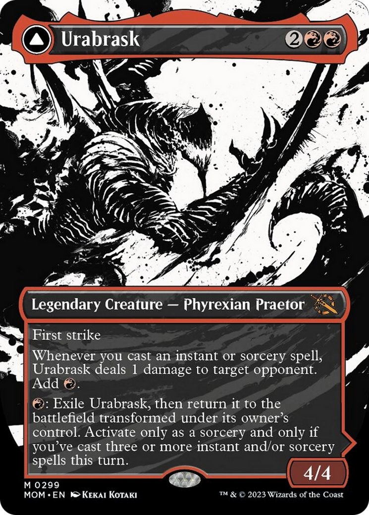 Urabrask // The Great Work (MOM-299) - March of the Machine: (Showcase) (Borderless) Foil