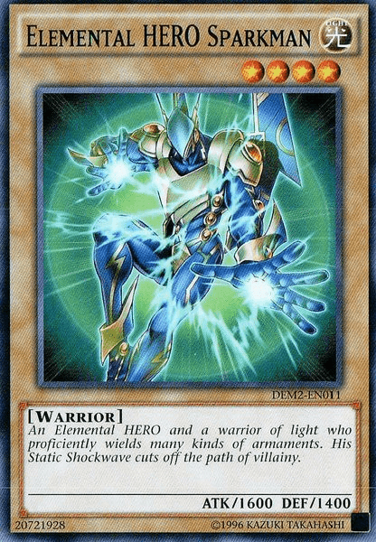 Elemental Hero Sparkman [DEM2-EN011] Common - Josh's Cards