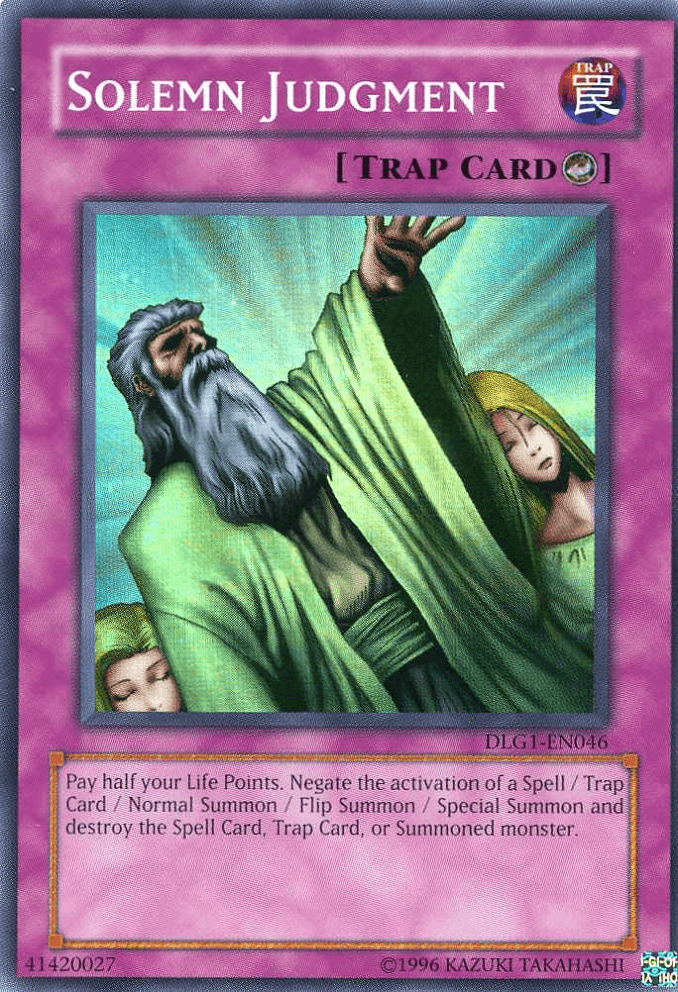 Solemn Judgment [DLG1-EN046] Super Rare - Josh's Cards