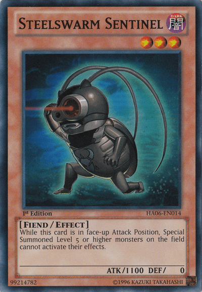 Steelswarm Sentinel [HA06-EN014] Super Rare - Josh's Cards