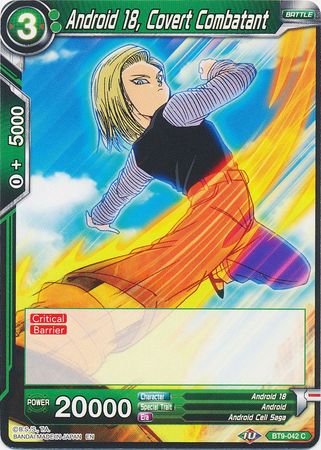 Android 18, Covert Combatant (BT9-042) [Universal Onslaught] Parallel Foil