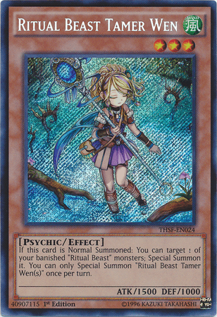 Ritual Beast Tamer Wen [THSF-EN024] Secret Rare - Josh's Cards