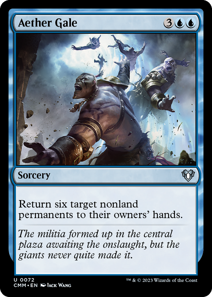 Aether Gale (CMM-072) - Commander Masters Foil