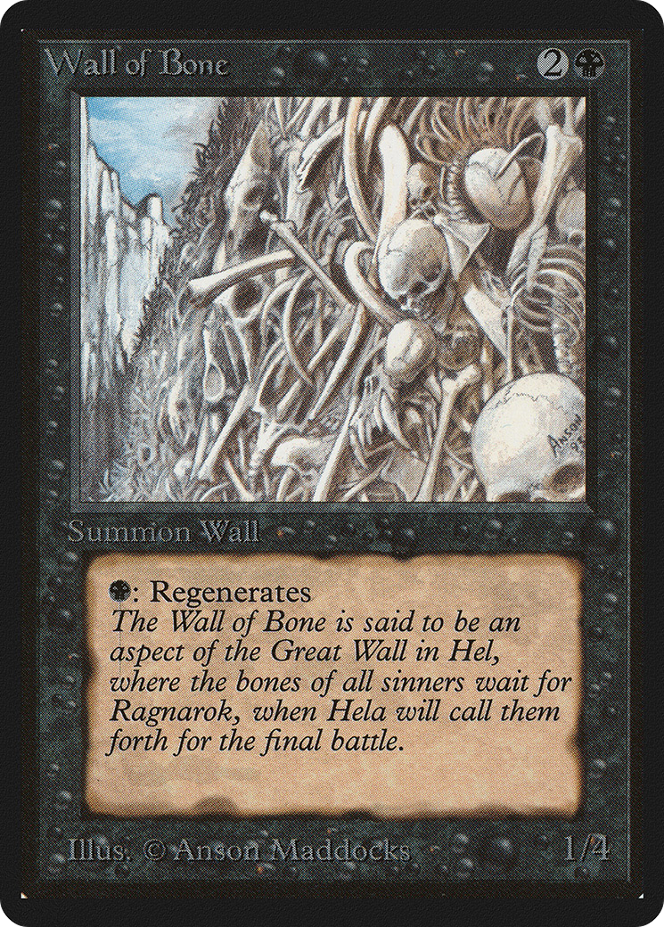 Wall of Bone (LEB-133) - Limited Edition Beta