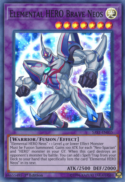 Elemental HERO Brave Neos [SAST-EN035] Super Rare - Josh's Cards