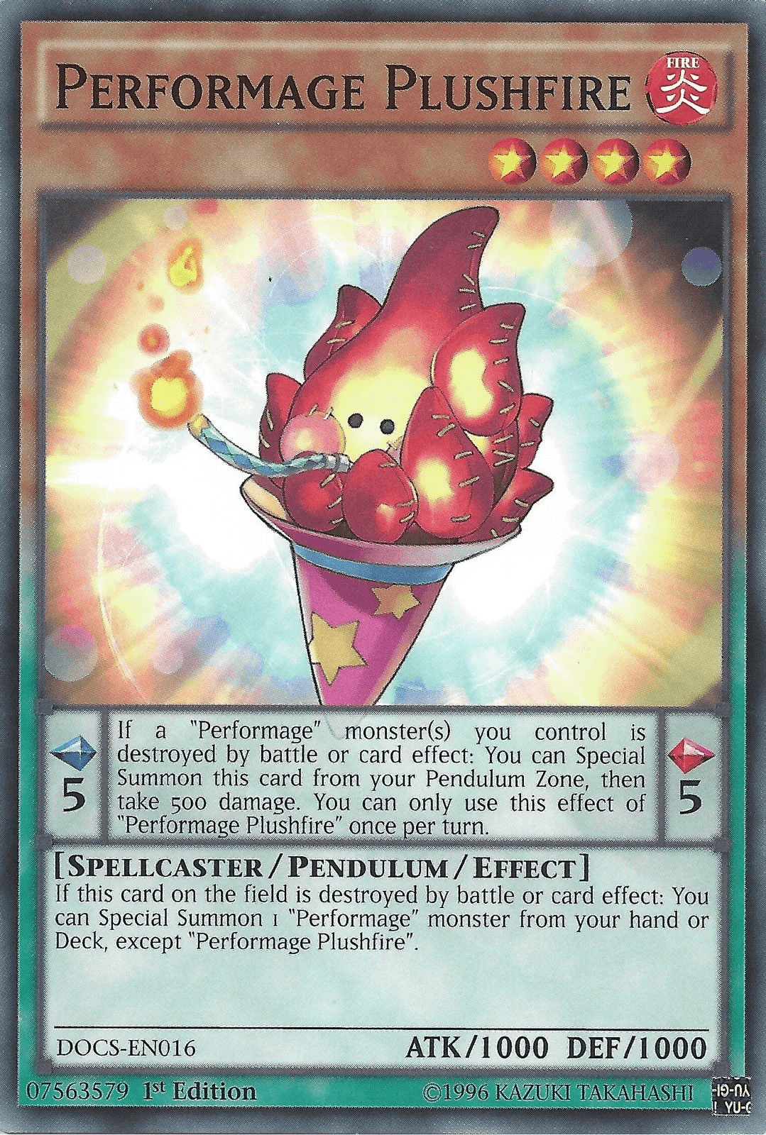 Performage Plushfire [DOCS-EN016] Common - Josh's Cards