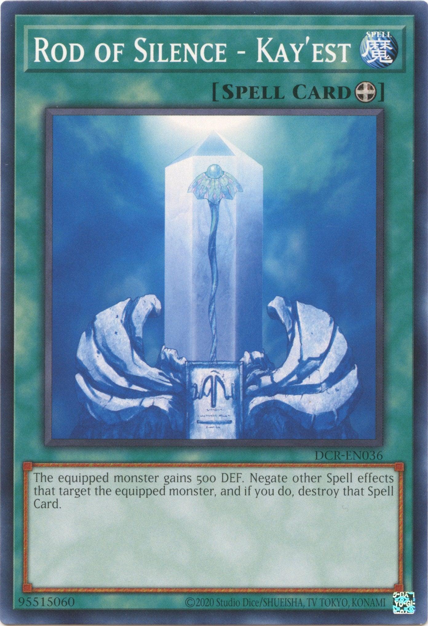 Rod of Silence - Kay'est (25th Anniversary) [DCR-EN036] Common - Josh's Cards