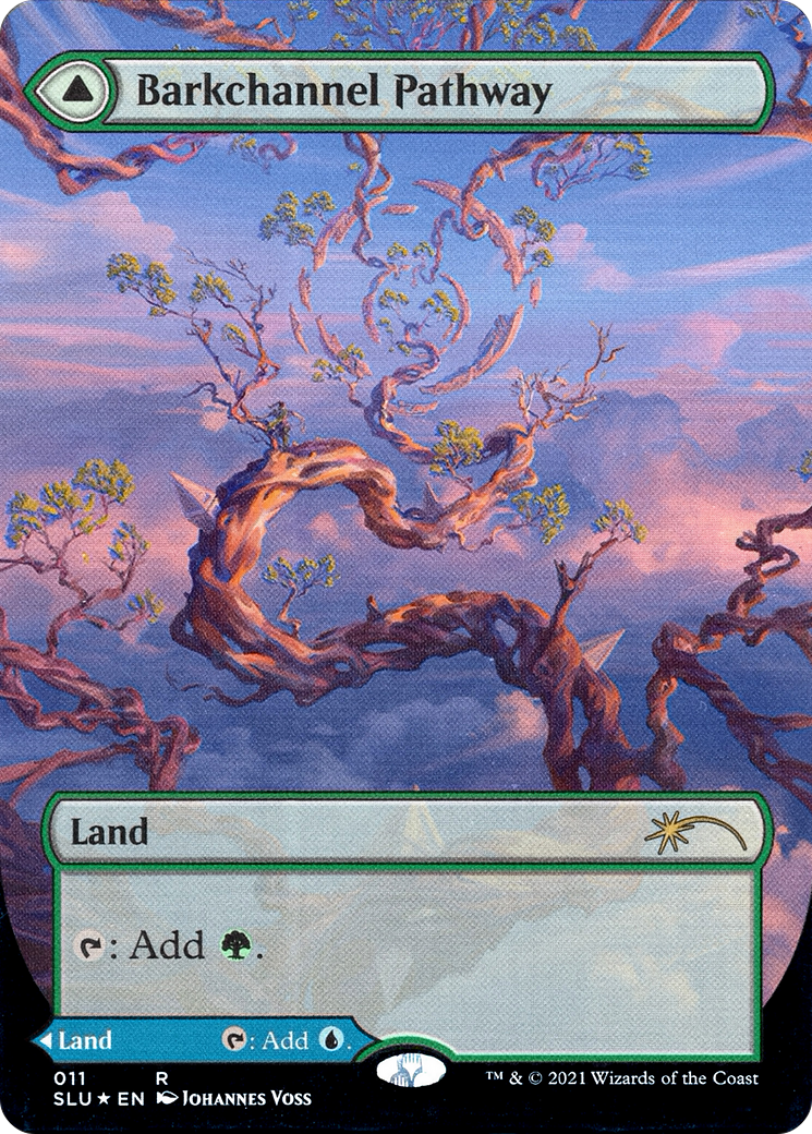 Barkchannel Pathway // Tidechannel Pathway (SLU-011) - Secret Lair: Ultimate Edition: (Showcase) (Borderless) Foil