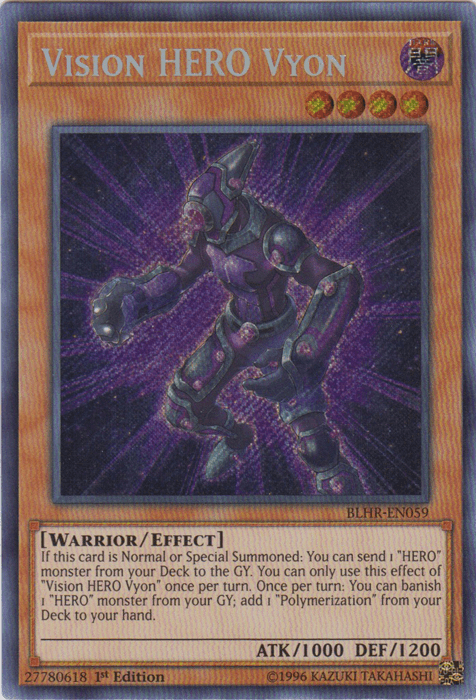 Vision Hero Vyon [BLHR-EN059] Secret Rare - Josh's Cards