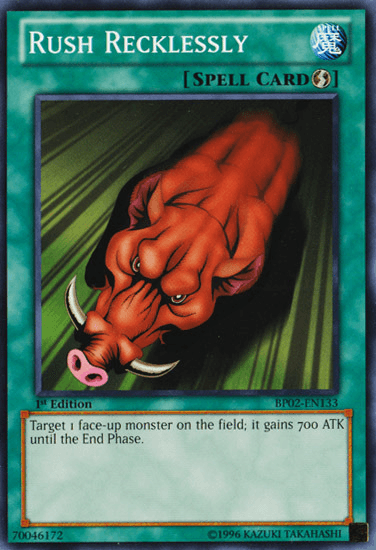 Rush Recklessly [BP02-EN133] Mosaic Rare - Josh's Cards