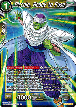 Piccolo, Ready to Fuse (BT17-091) [Ultimate Squad] Parallel Foil