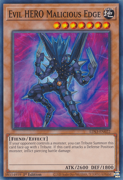 Evil HERO Malicious Edge [LDS3-EN022] Common - Josh's Cards