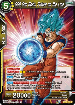 SSB Son Goku, Future on the Line (BT16-075) [Realm of the Gods] Parallel Foil