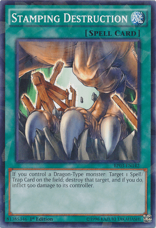 Stamping Destruction [BP03-EN142] Shatterfoil Rare - Josh's Cards