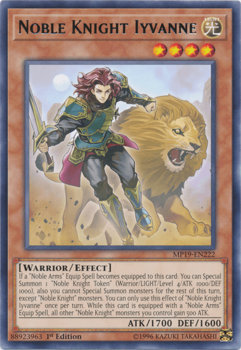 Noble Knight Iyvanne [MP19-EN222] Rare - Josh's Cards