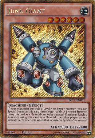 Junk Giant [PGL2-EN001] Gold Secret Rare - Josh's Cards