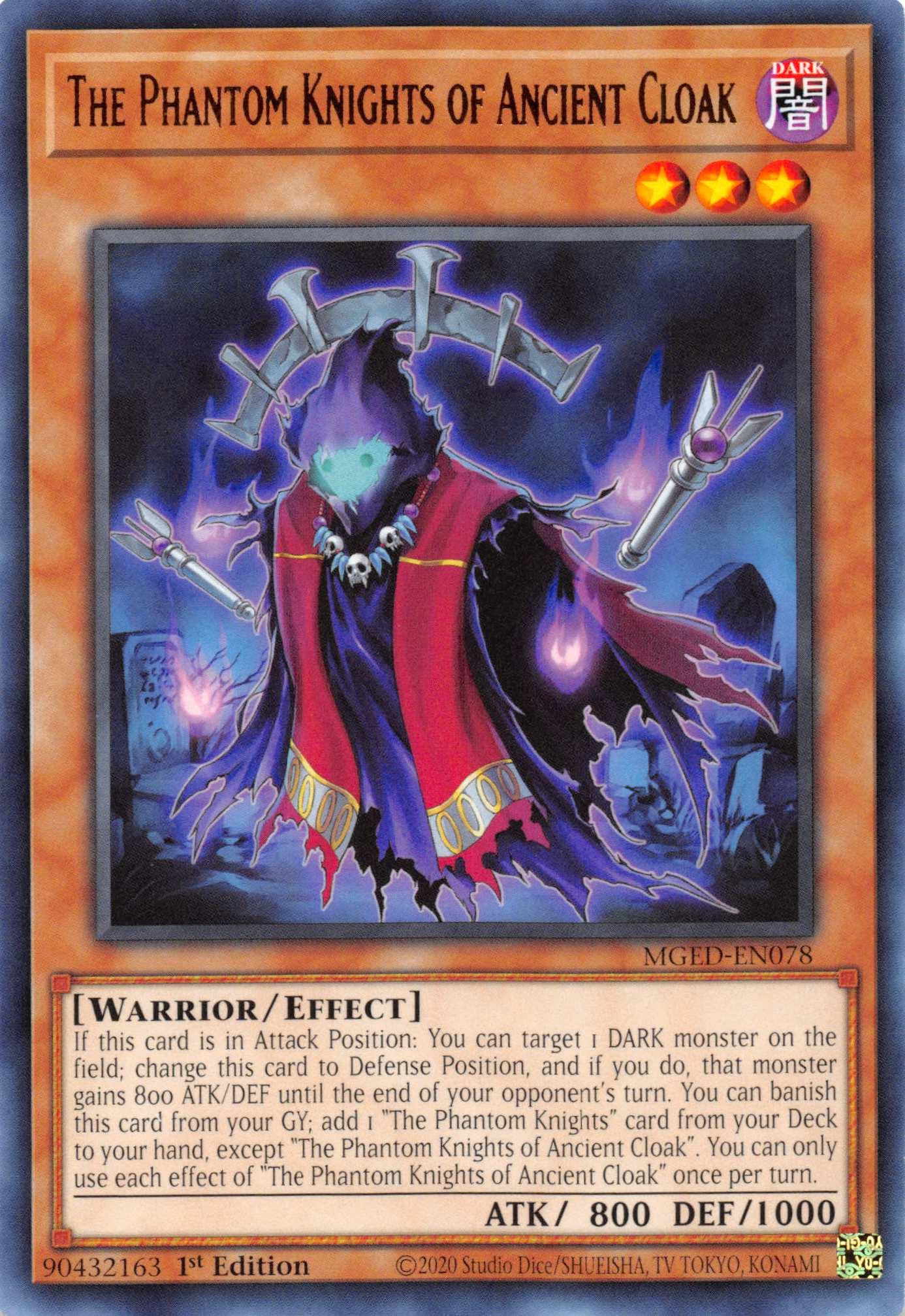 The Phantom Knights of Ancient Cloak [MGED-EN078] Rare - Josh's Cards