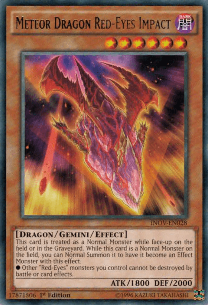Meteor Dragon Red-Eyes Impact [INOV-EN028] Rare - Josh's Cards