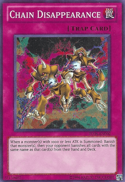 Chain Disappearance [TU06-EN002] Super Rare - Josh's Cards