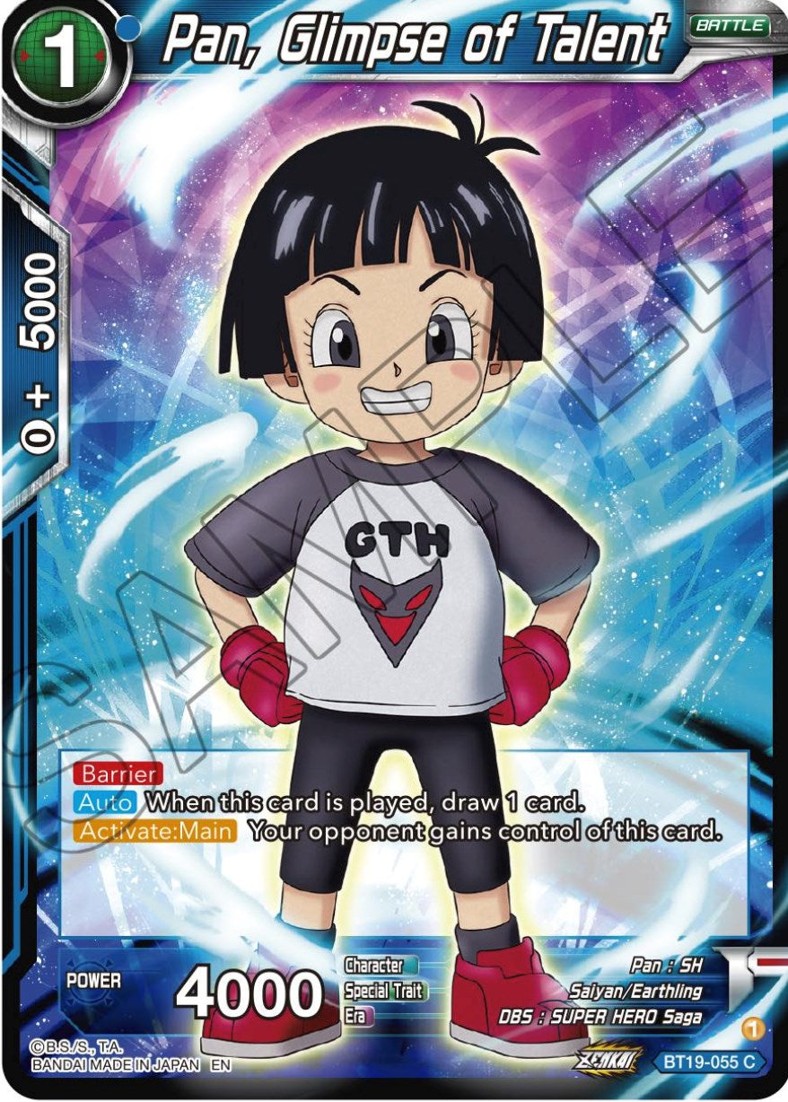 Pan, Glimpse of Talent (BT19-055) [Fighter's Ambition] Parallel Foil