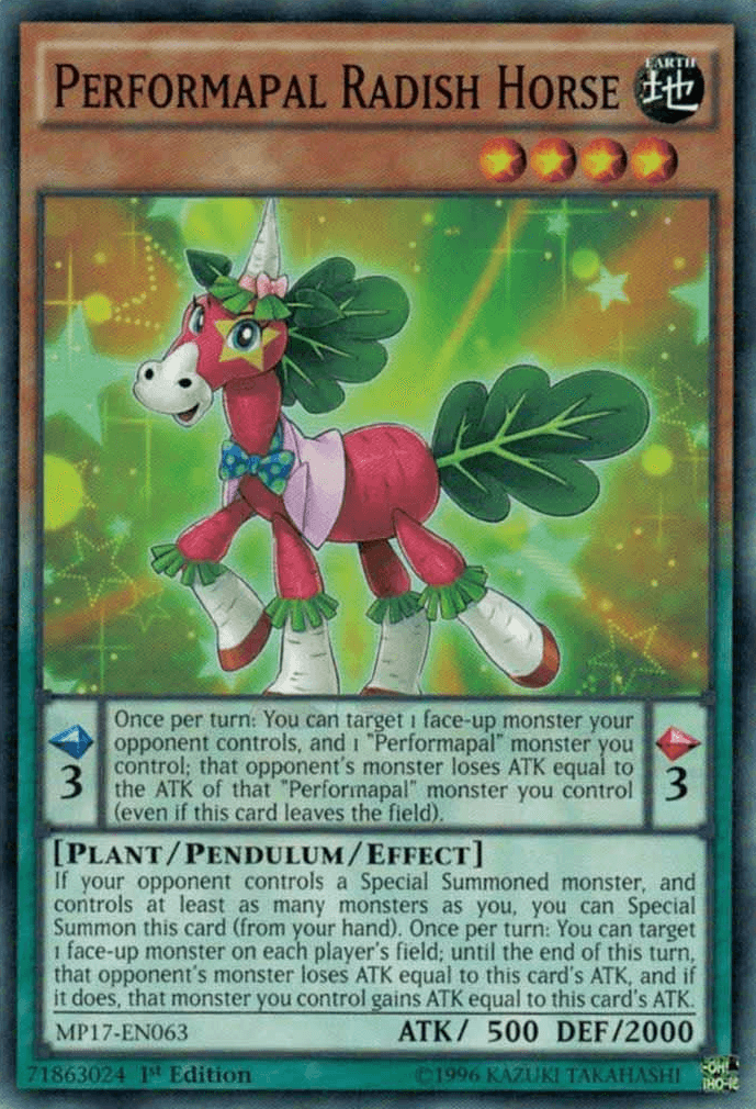 Performapal Radish Horse [MP17-EN063] Common - Josh's Cards