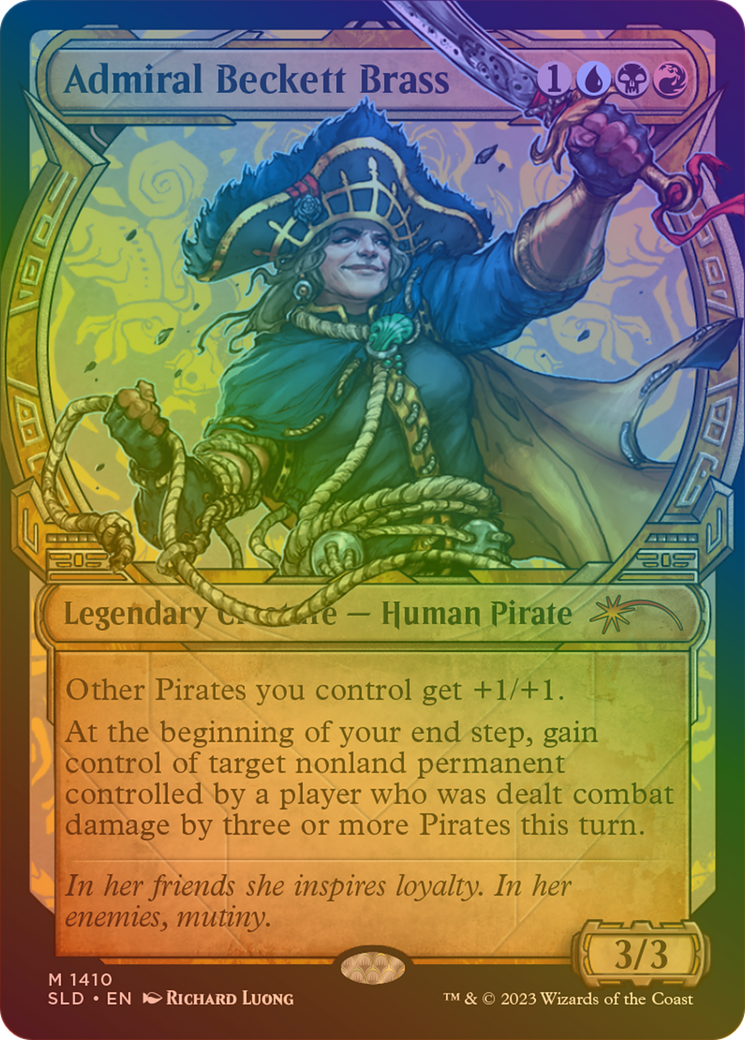 Admiral Beckett Brass (SLD-1410★) - Secret Lair Drop: (Showcase) Foil