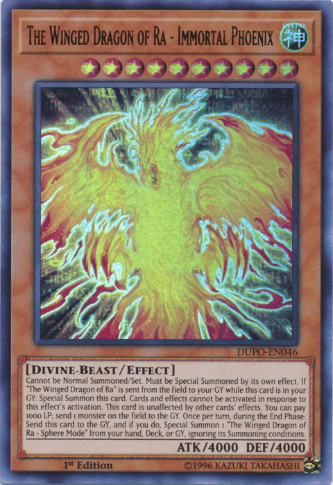 The Winged Dragon of Ra - Immortal Phoenix [DUPO-EN046] Ultra Rare - Josh's Cards