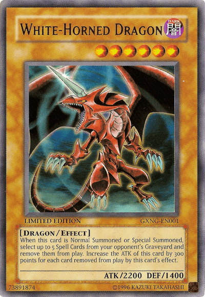 White-Horned Dragon [GXNG-EN001] Ultra Rare - Josh's Cards