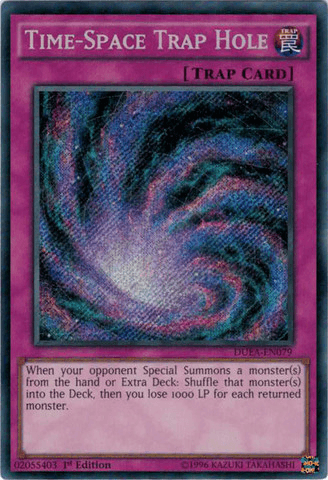 Time-Space Trap Hole [DUEA-EN079] Secret Rare - Josh's Cards