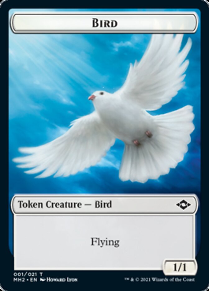 Bird // Treasure (21) Double-Sided Token [Modern Horizons 2 Tokens] Foil