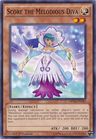 Score the Melodious Diva [MP16-EN184] Common - Josh's Cards