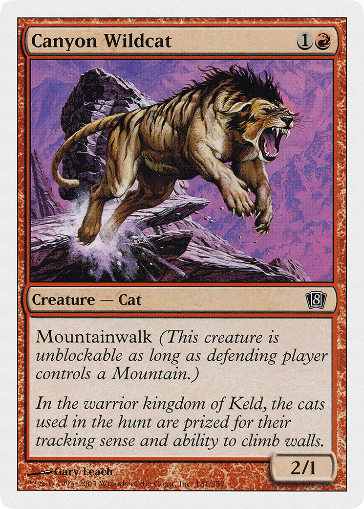 Canyon Wildcat [Eighth Edition] Foil