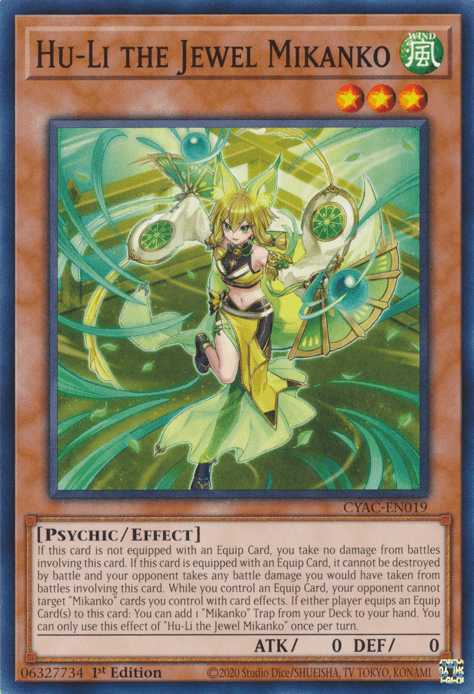 Hu-Li the Jewel Mikanko [CYAC-EN019] Common - Josh's Cards