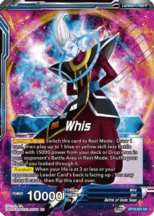 Whis // Whis, Invitation to Battle (BT16-021) [Realm of the Gods] Parallel Foil
