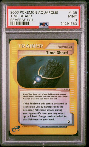 Pokemon: Time Shard Reverse Holo Aquapolis 135/147 PSA 9