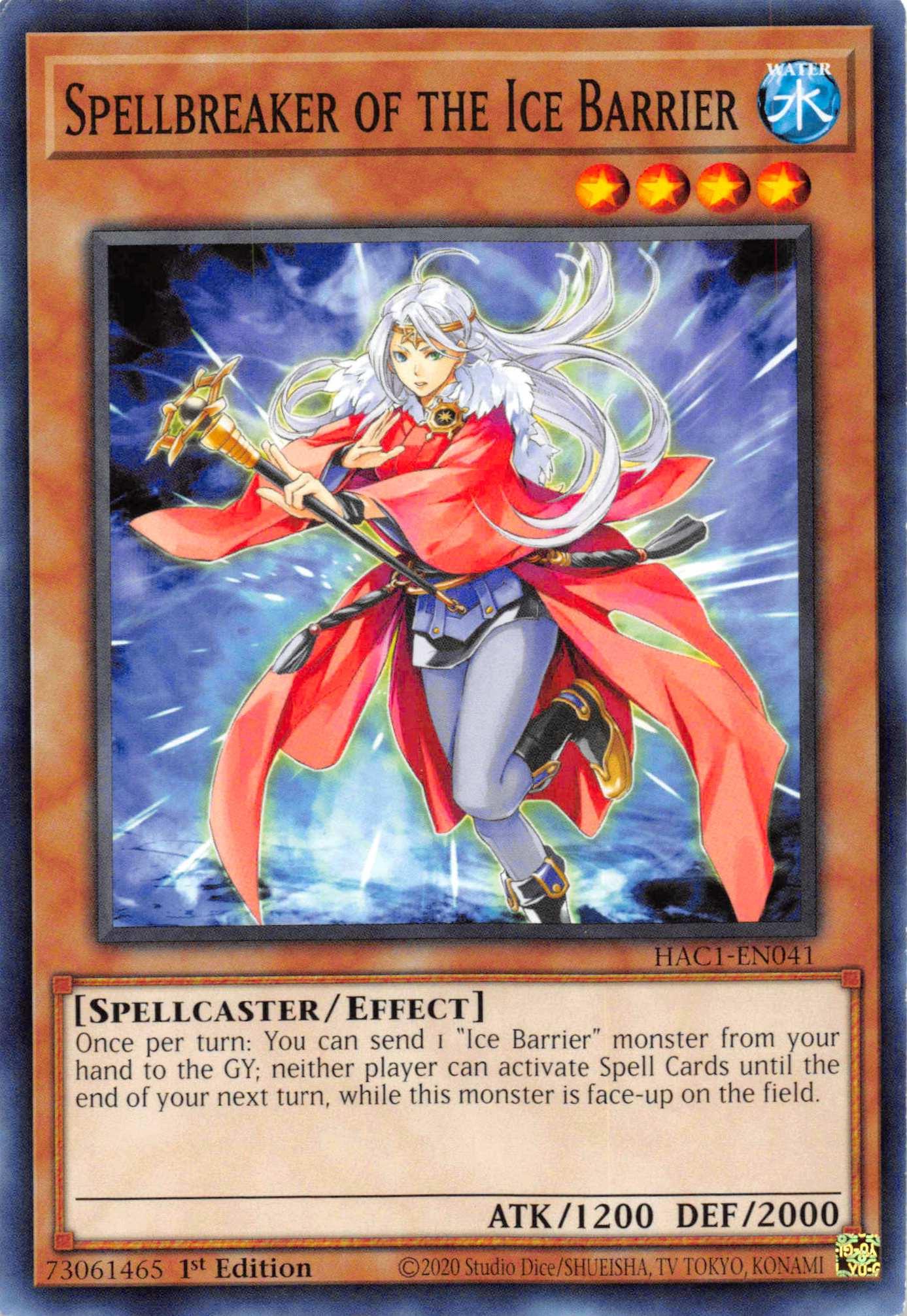 Spellbreaker of the Ice Barrier [HAC1-EN041] Common - Josh's Cards