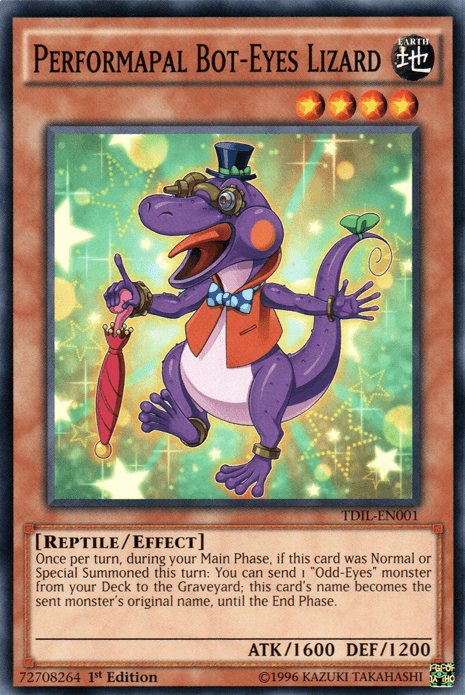 Performapal Bot-Eyes Lizard [TDIL-EN001] Common - Josh's Cards
