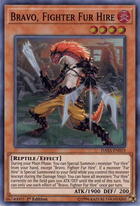 Bravo, Fighter Fur Hire [DASA-EN019] Super Rare - Josh's Cards