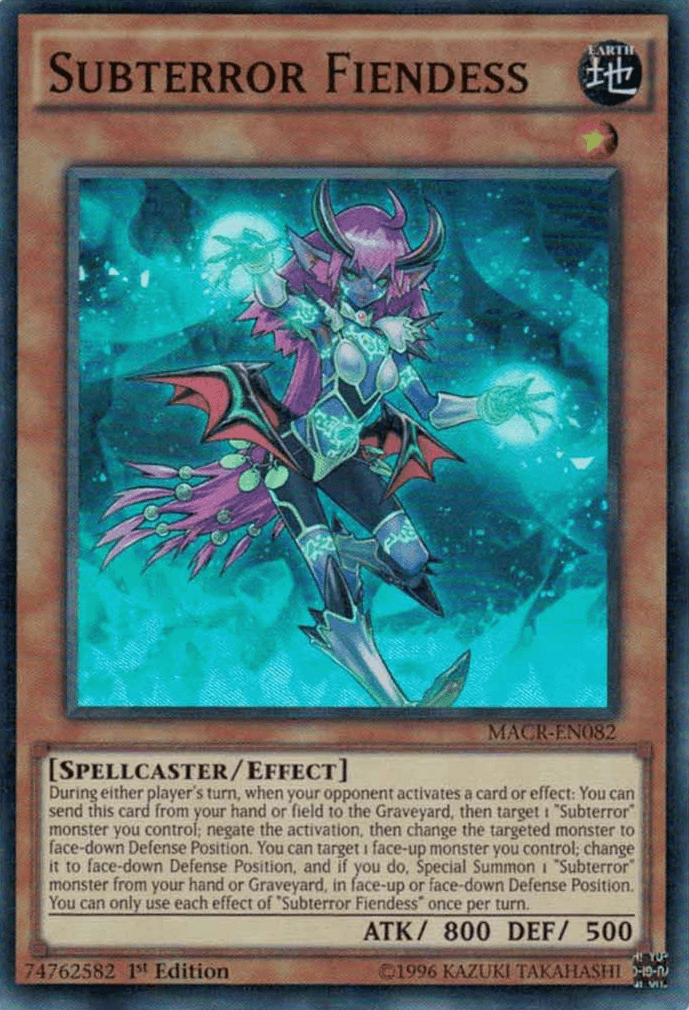 Subterror Fiendess [MACR-EN082] Super Rare - Josh's Cards