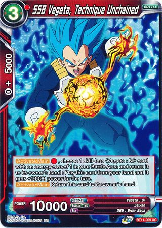 SSB Vegeta, Technique Unchained (BT11-009) [Vermilion Bloodline] Parallel Foil