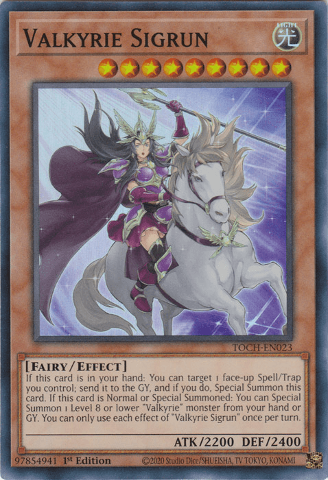 Valkyrie Sigrun [TOCH-EN023] Super Rare - Josh's Cards