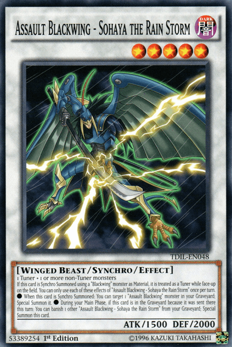 Assault Blackwing - Sohaya the Rain Storm [TDIL-EN048] Common - Josh's Cards