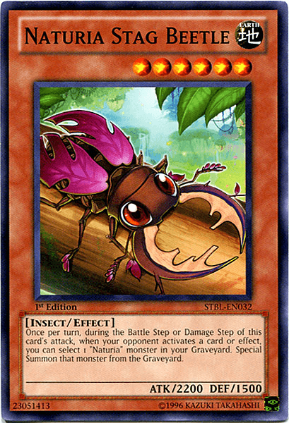 Naturia Stag Beetle [STBL-EN032] Common - Josh's Cards
