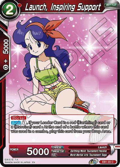 Launch, Inspiring Support (EB1-03) [Battle Evolution Booster] Parallel Foil