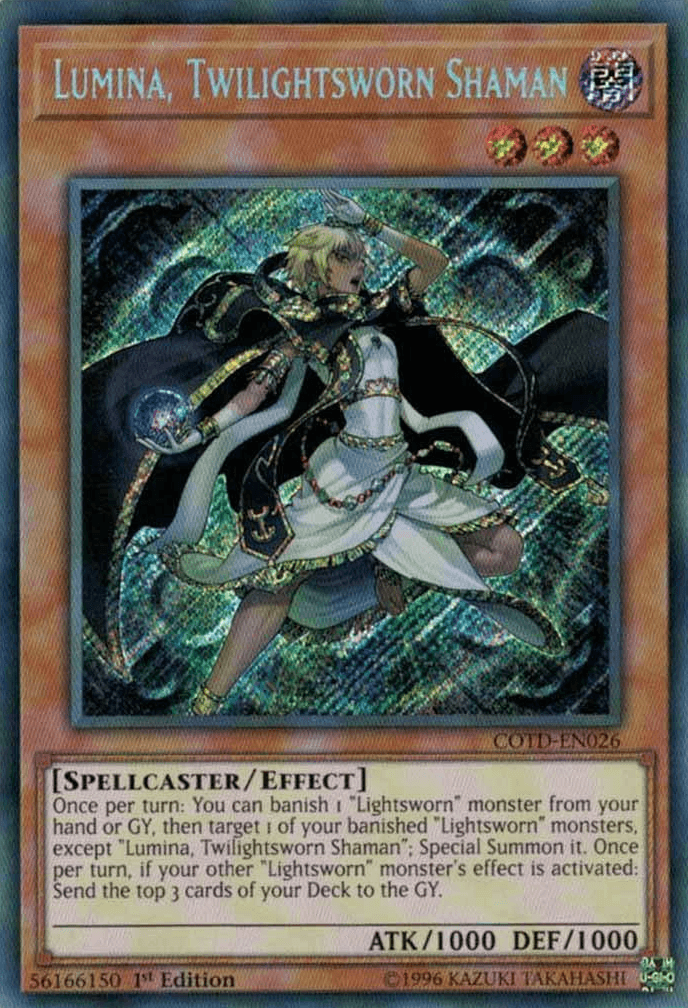 Lumina, Twilightsworn Shaman [COTD-EN026] Secret Rare - Josh's Cards
