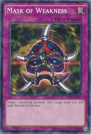 Mask of Weakness [BP03-EN190] Shatterfoil Rare - Josh's Cards