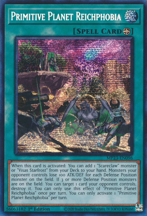Primitive Planet Reichphobia [MP23-EN096] Prismatic Secret Rare - Josh's Cards