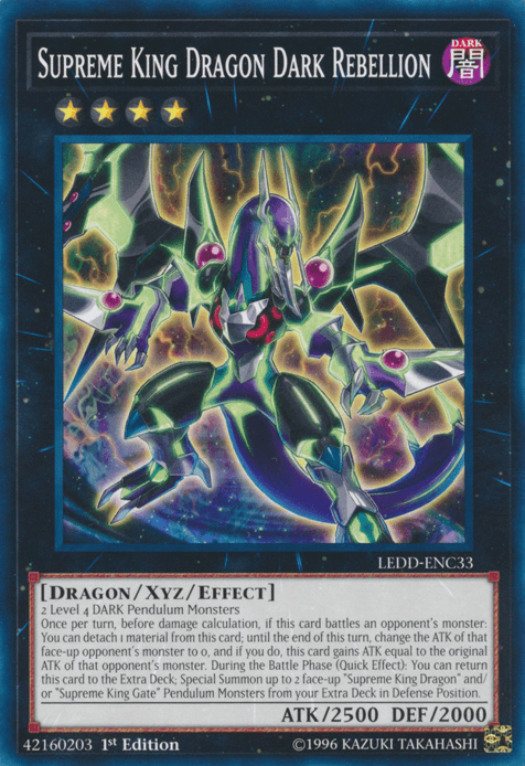 Supreme King Dragon Dark Rebellion [LEDD-ENC33] Common - Josh's Cards