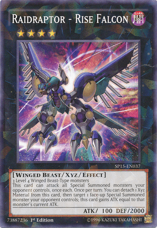 Raidraptor - Rise Falcon [SP15-EN037] Shatterfoil Rare - Josh's Cards