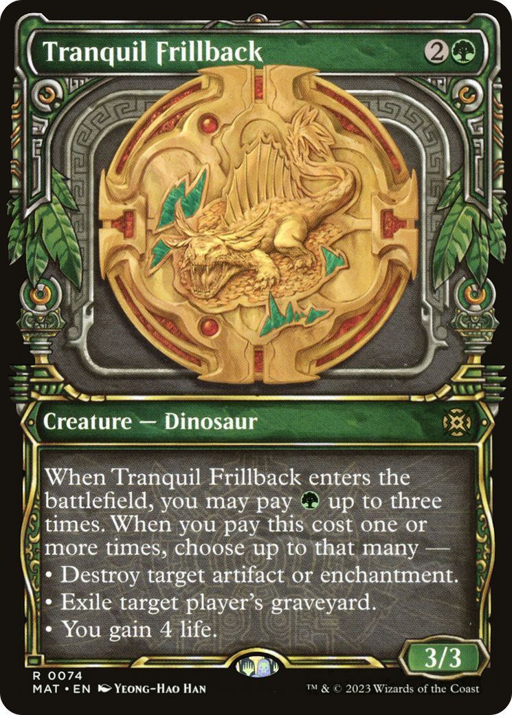 Tranquil Frillback (MAT-074) - March of the Machine: The Aftermath: (Showcase) Foil